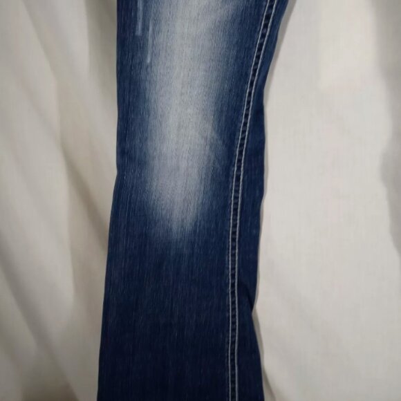 Rock N Roll Cowgirl Jeans Womens 28x32 Mid Rise Bootcut Denim Bling Western - Picture 4 of 12